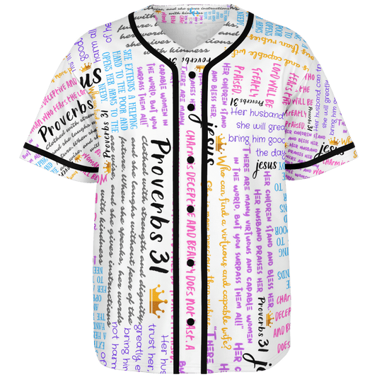 Proverbs 31 - Women's Baseball Jersey - Christian Outfits