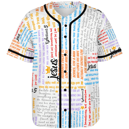 Ephesians 5 - Men's Baseball Jersey - Christian Outfits