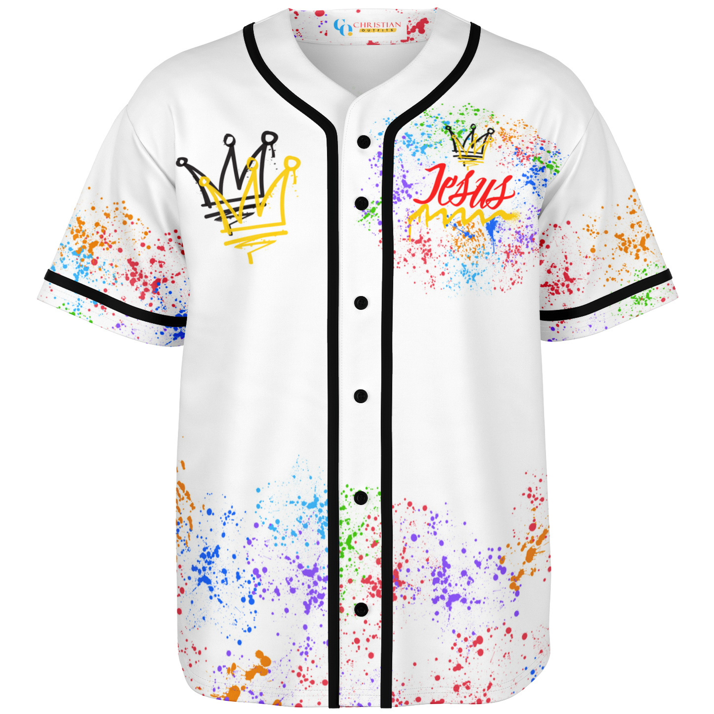 Jesus Christ is KING - (WHITE) Baseball Jersey