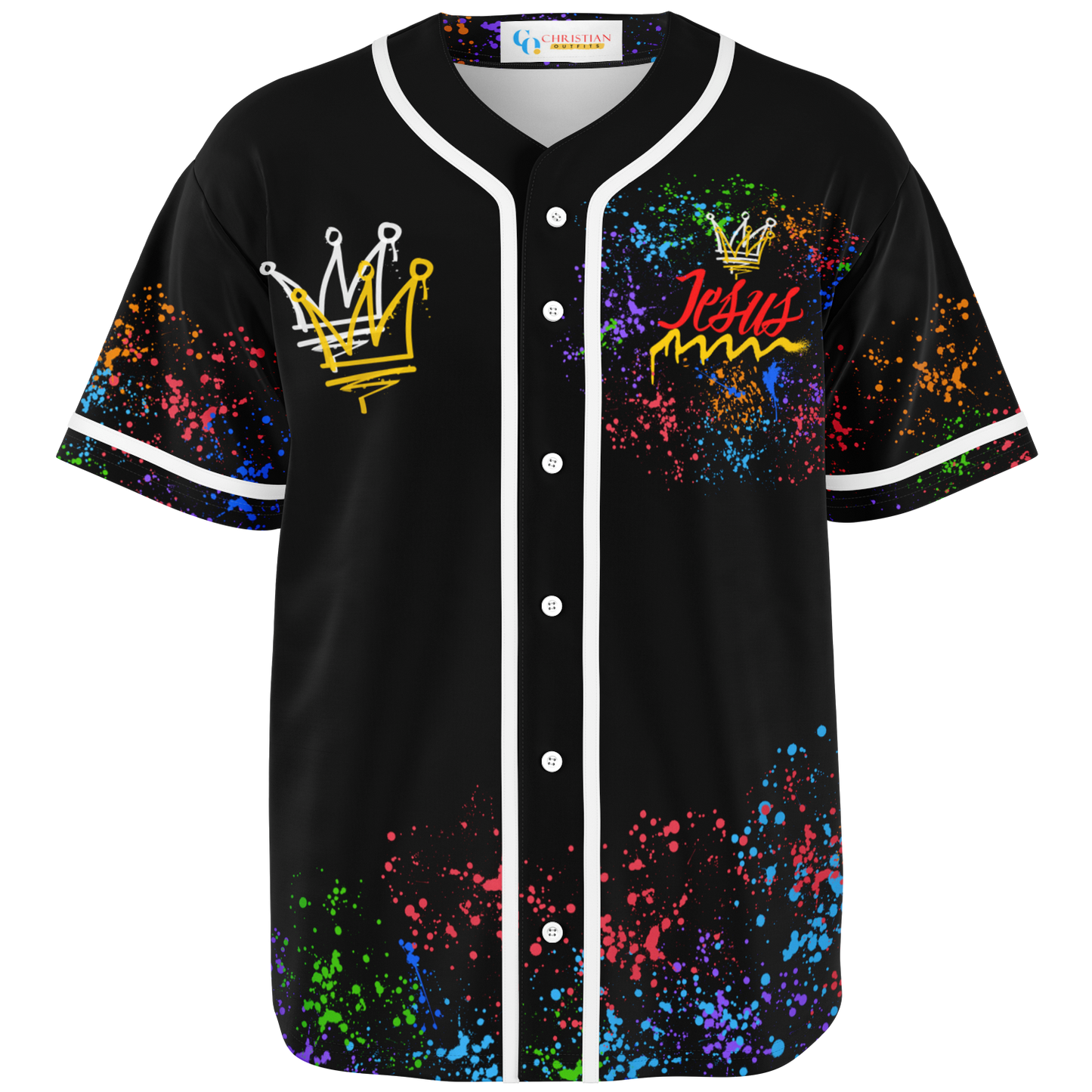 Jesus Christ is KING - (BLACK) Baseball Jersey