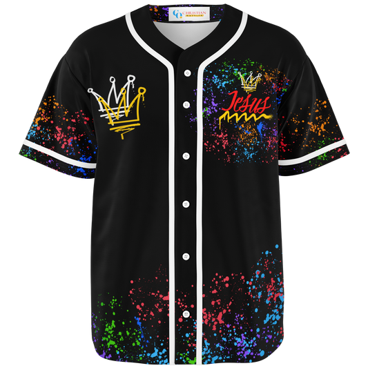 Jesus Christ is KING - (BLACK) Baseball Jersey