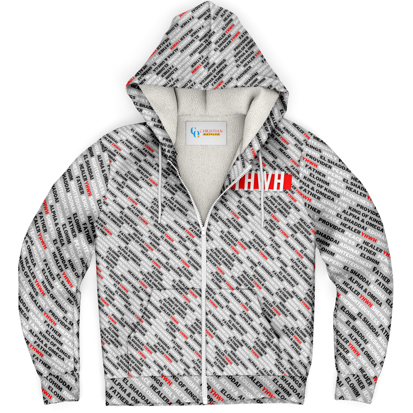 Names of God - Microfleece Zip Hoodie