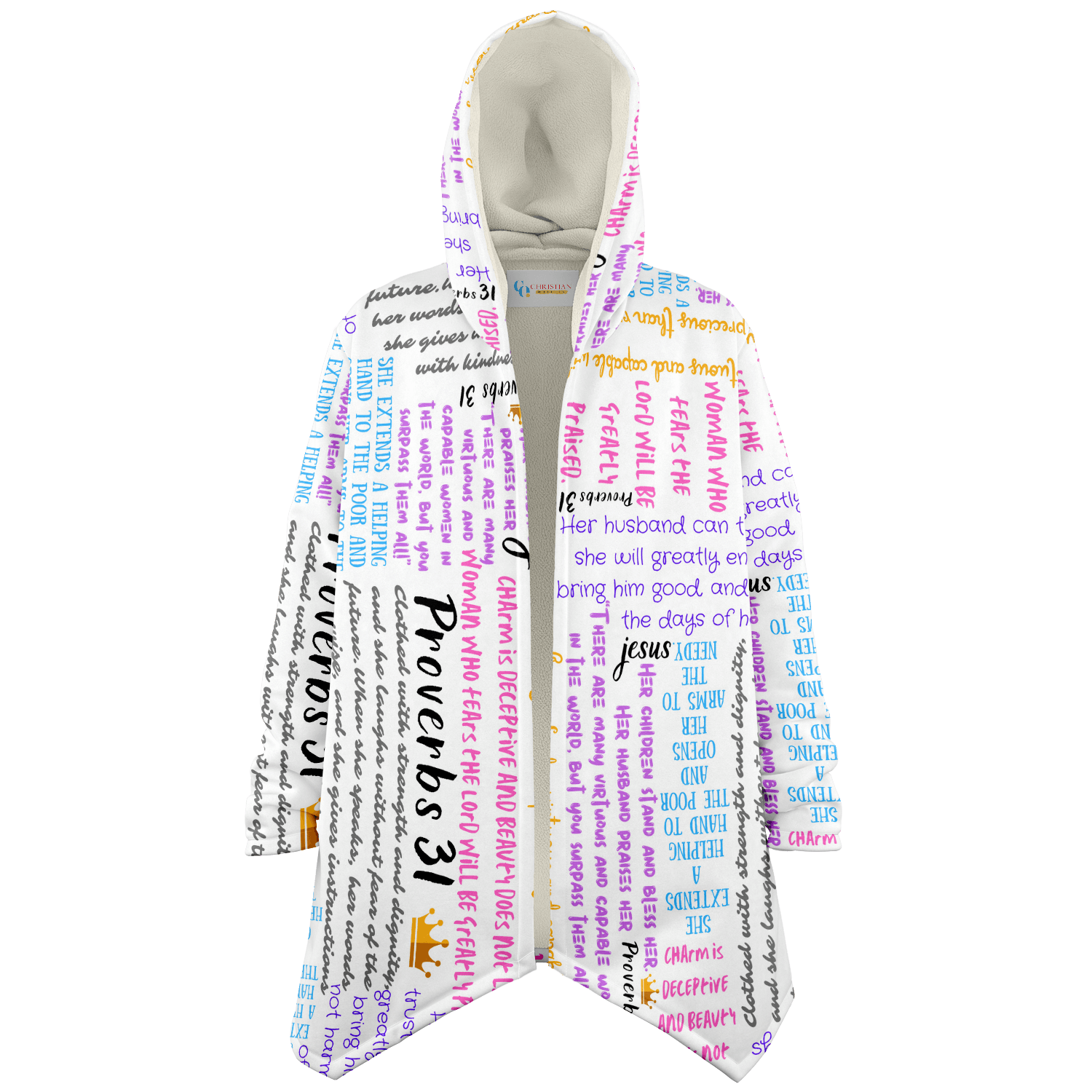 Proverbs 31 - Women's Microfleece Cloak Shawl - Christian Outfits