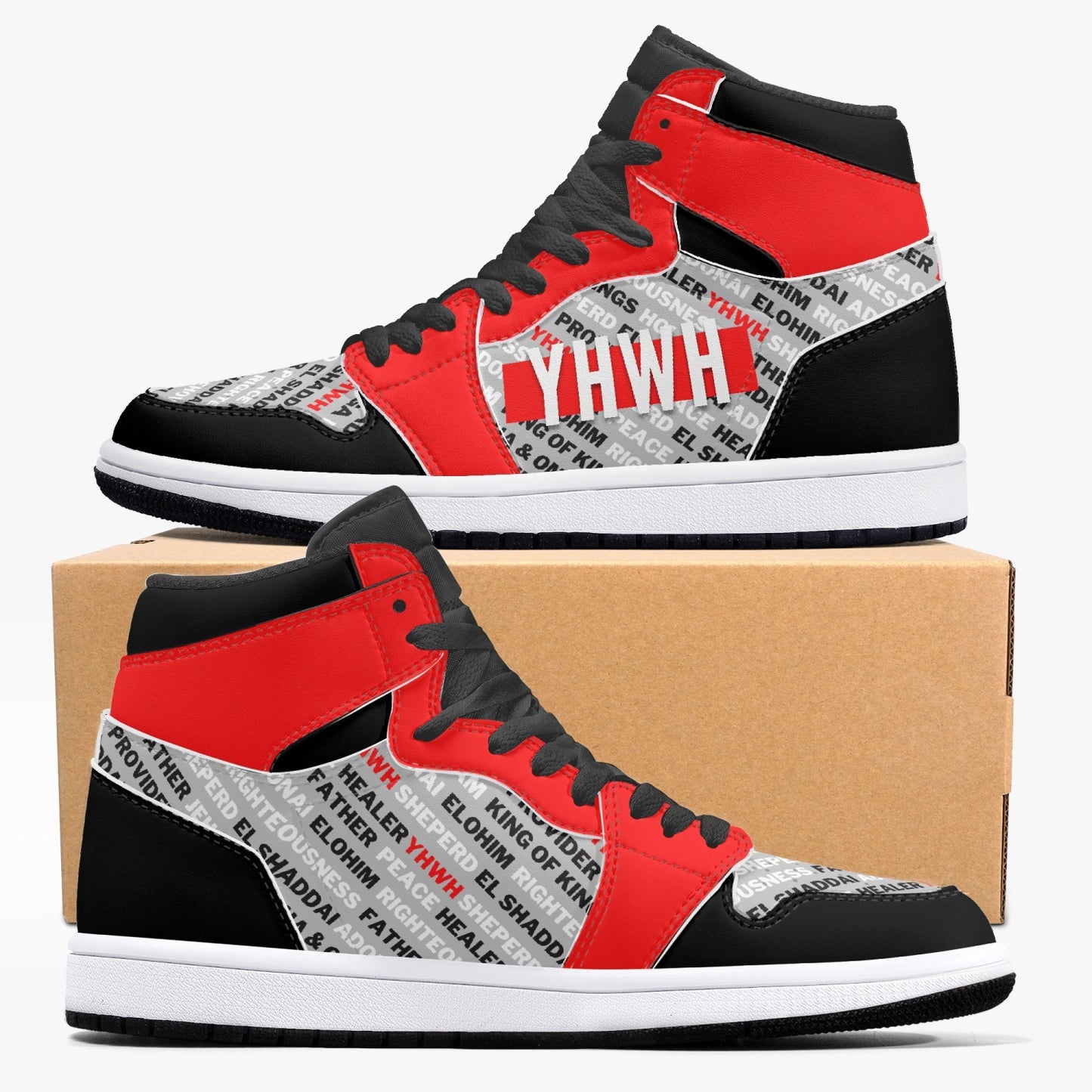 Names Of God - AJ1 High Top Retro Sneakers