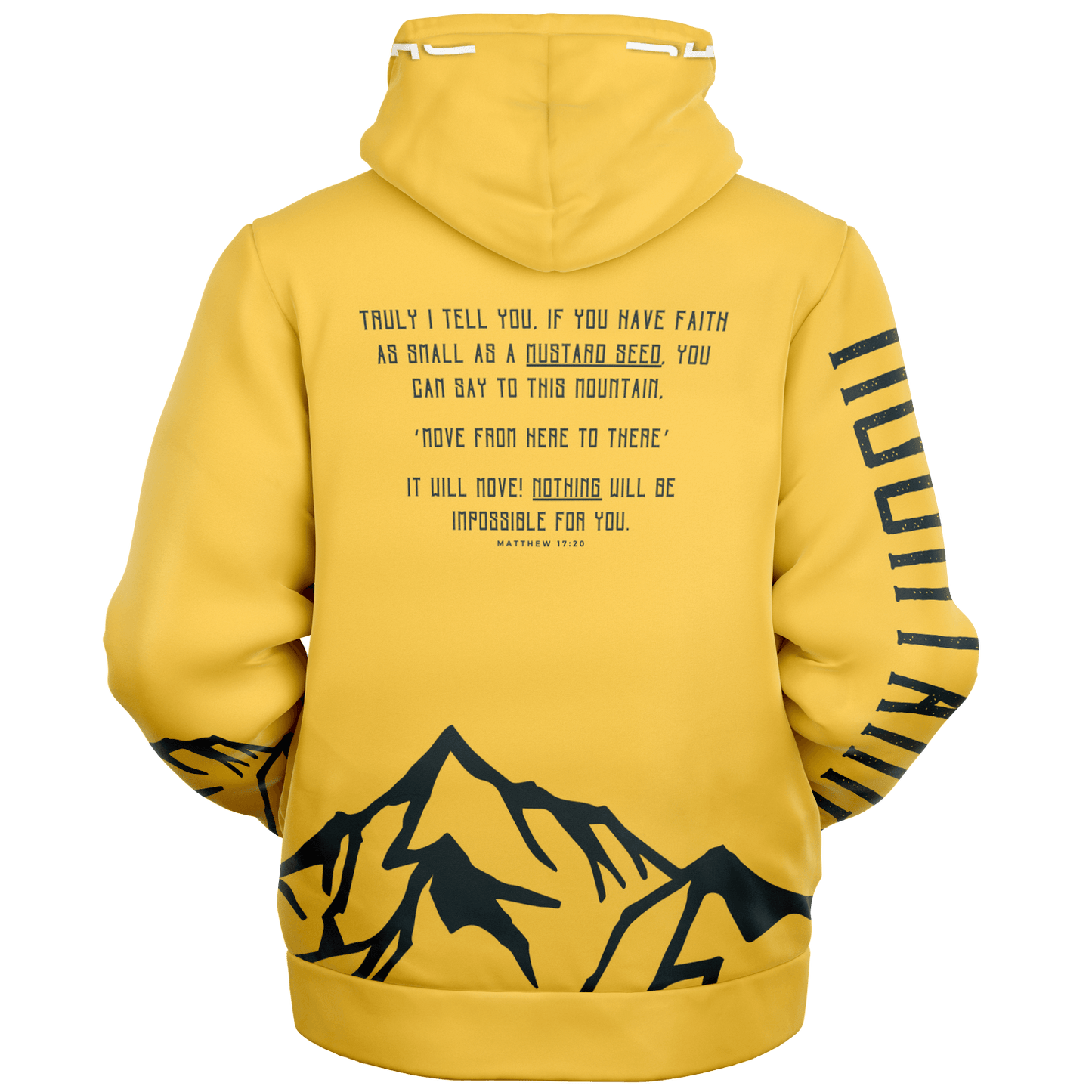 Faith Can Move Mountains - Microfleece Zip Hoodie