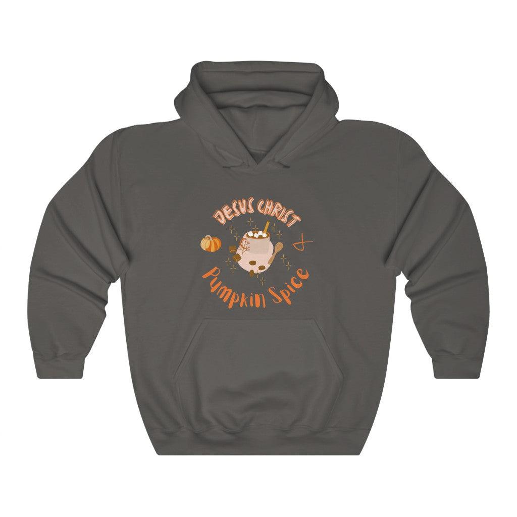 Pumpkin Spice & Jesus Christ - Basic Pullover Hoodie - Christian Outfits