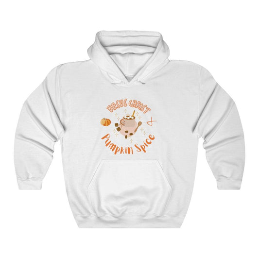 Pumpkin Spice & Jesus Christ - Basic Pullover Hoodie - Christian Outfits