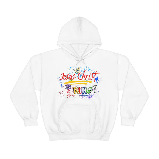 Jesus Christ is KING - Basic Pullover Hoodie - Christian Outfits