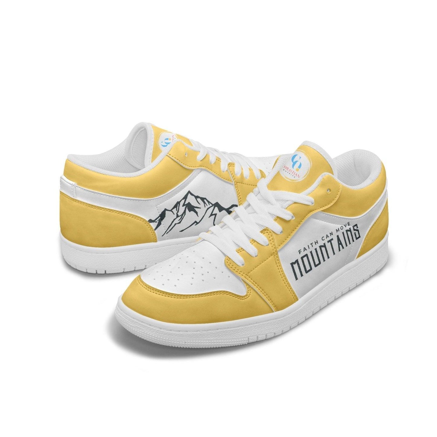 Faith Can Move Mountains - 001 Low Top Sneakers - Christian Outfits