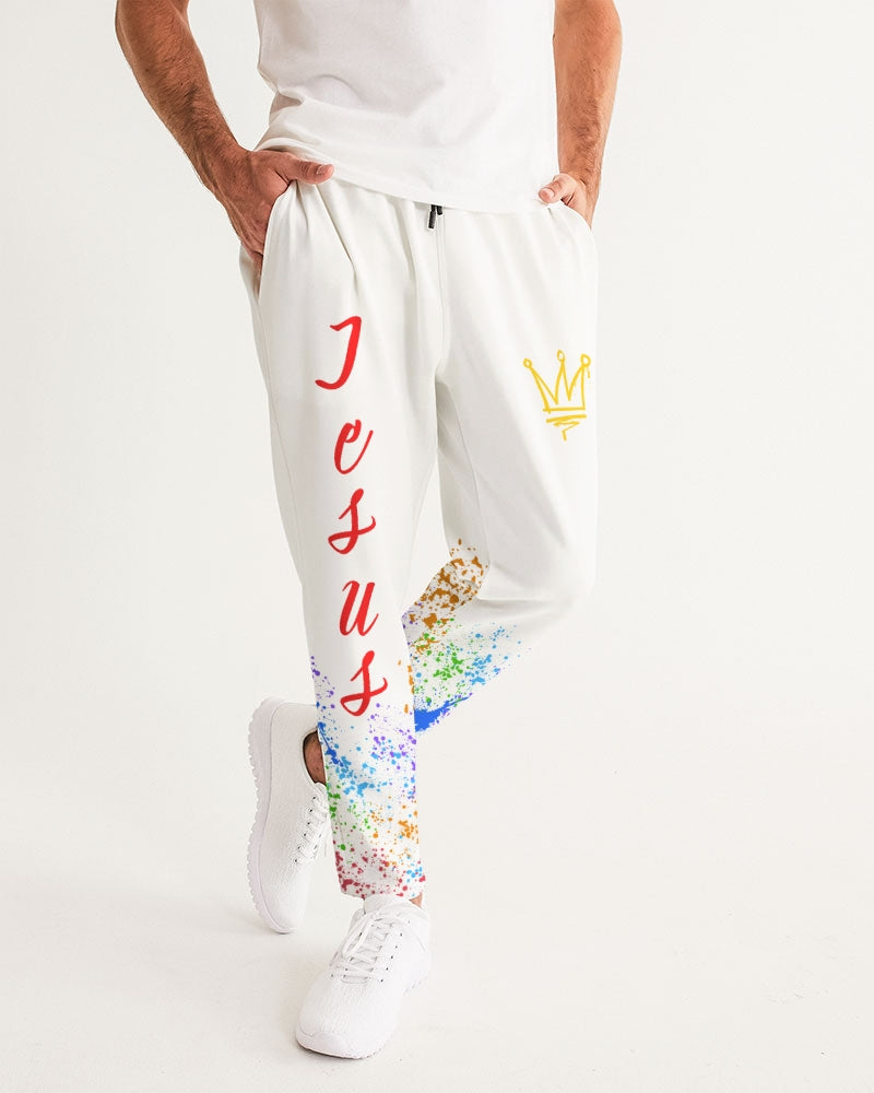 Jesus Christ is KING - White Joggers