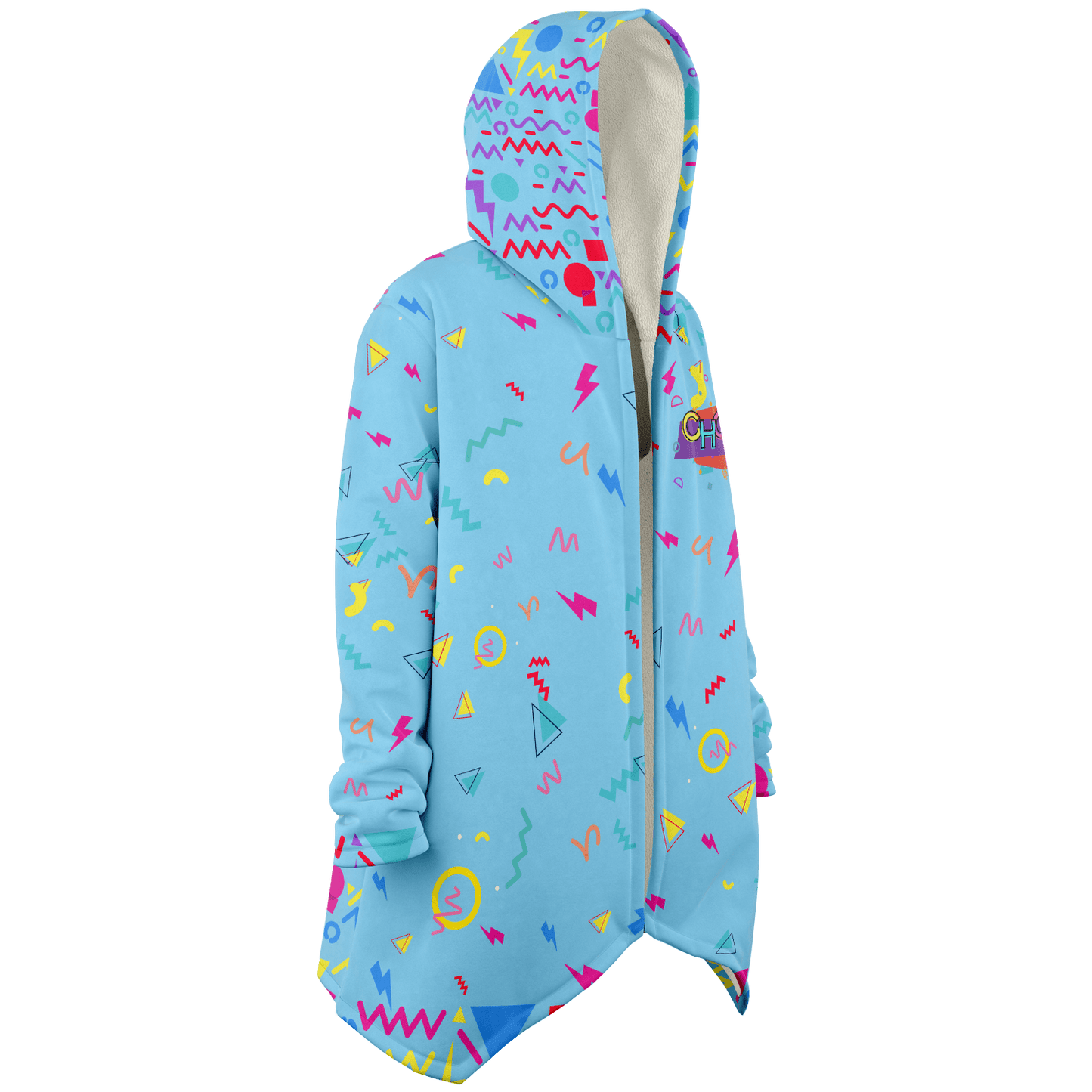 Chosen 90's Edition - Microfleece Hooded Cloak Shawl