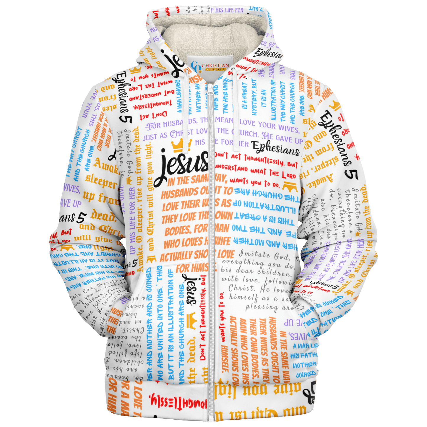 Ephesians 5 - Men's Microfleece Zip Hoodie