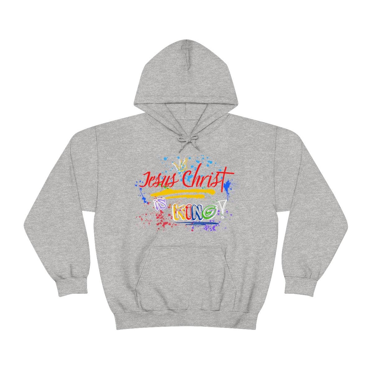 Jesus Christ is KING - Basic Pullover Hoodie - Christian Outfits