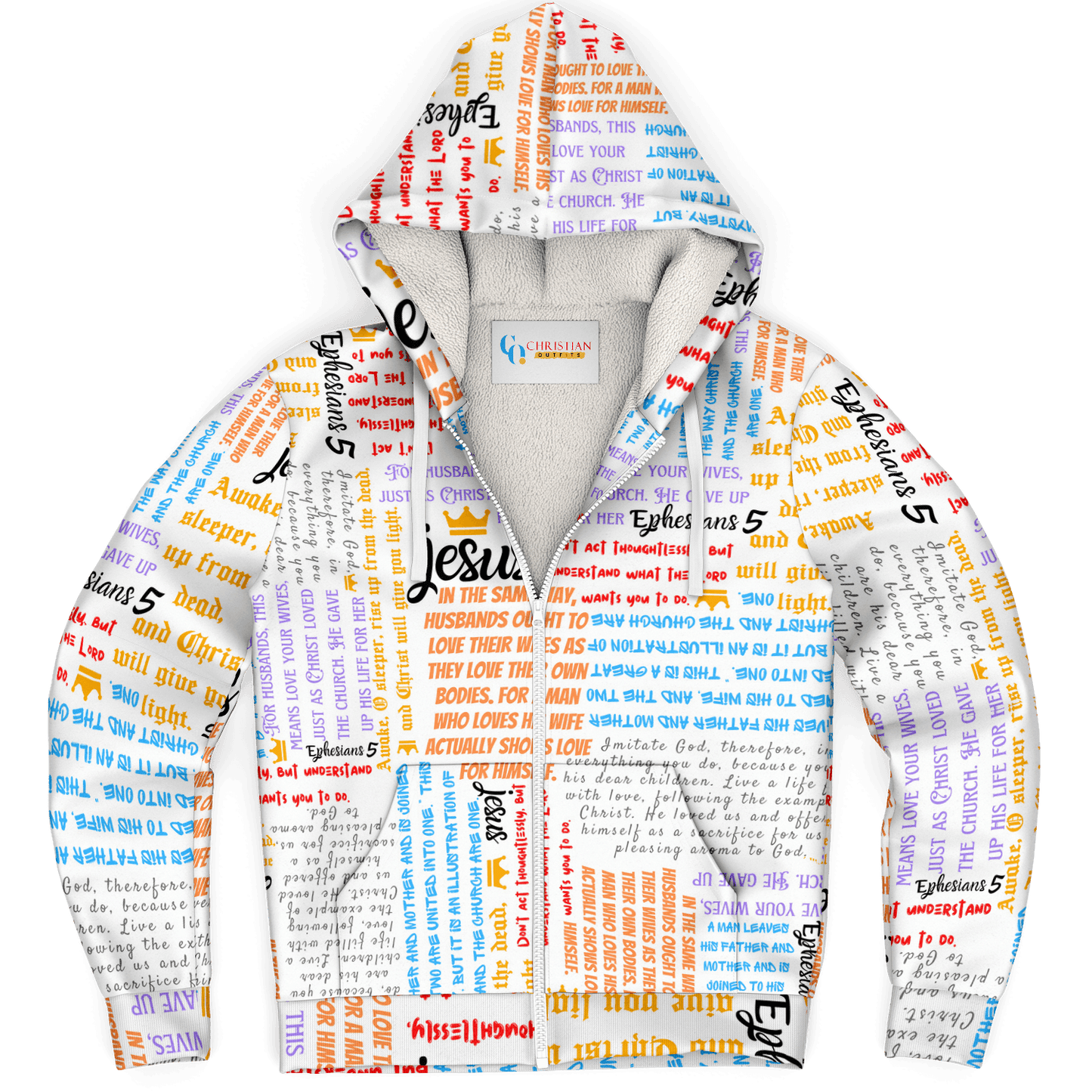 Ephesians 5 - Men's Microfleece Zip Hoodie