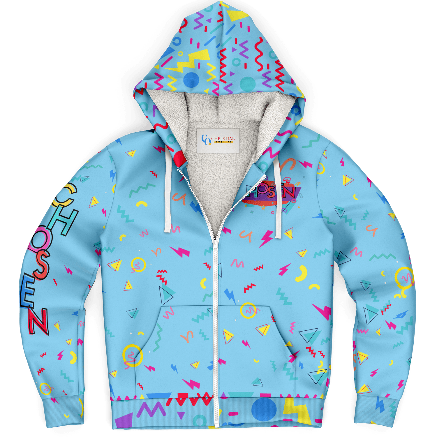 Chosen 90's Edition - Microfleece Zip Hoodie - Christian Outfits