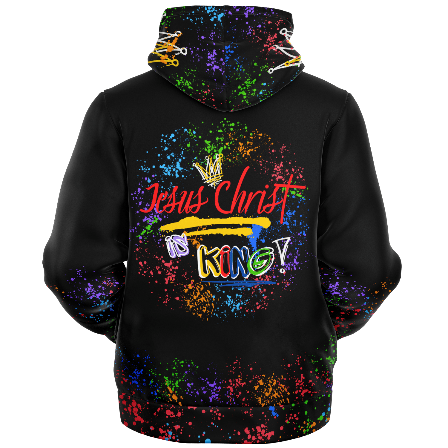 Jesus Christ Is KING - Microfleece Zip Hoodie - Christian Outfits