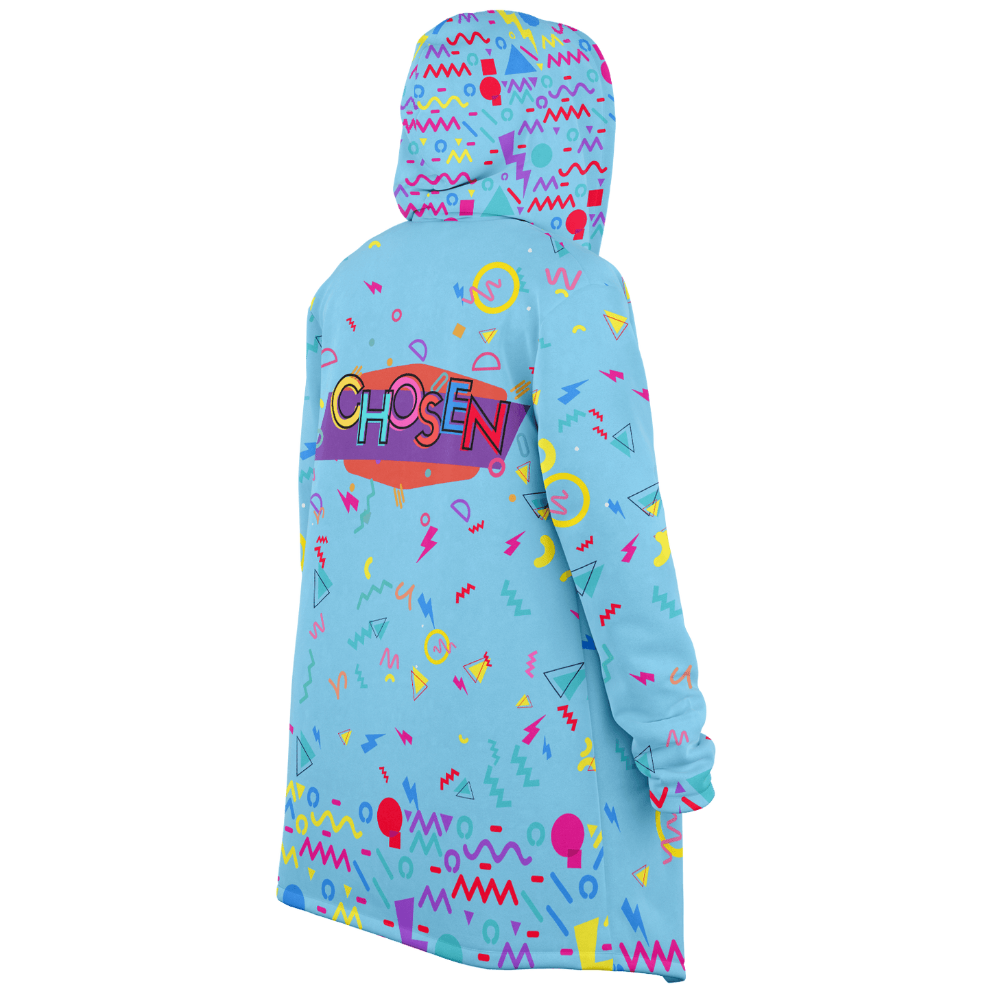 Chosen 90's Edition - Microfleece Hooded Cloak Shawl