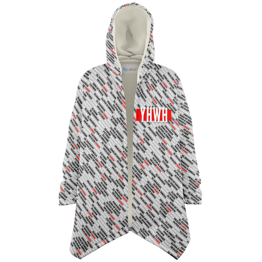 Names of God - Microfleece Hooded Cloak Shawl - Christian Outfits