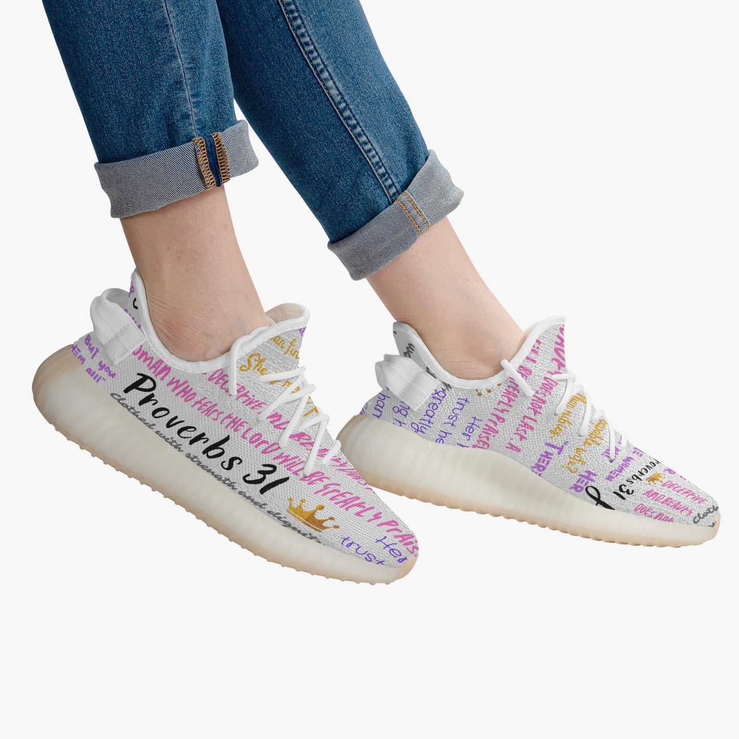 Proverbs 31 - Boost Mesh Knit Sneakers