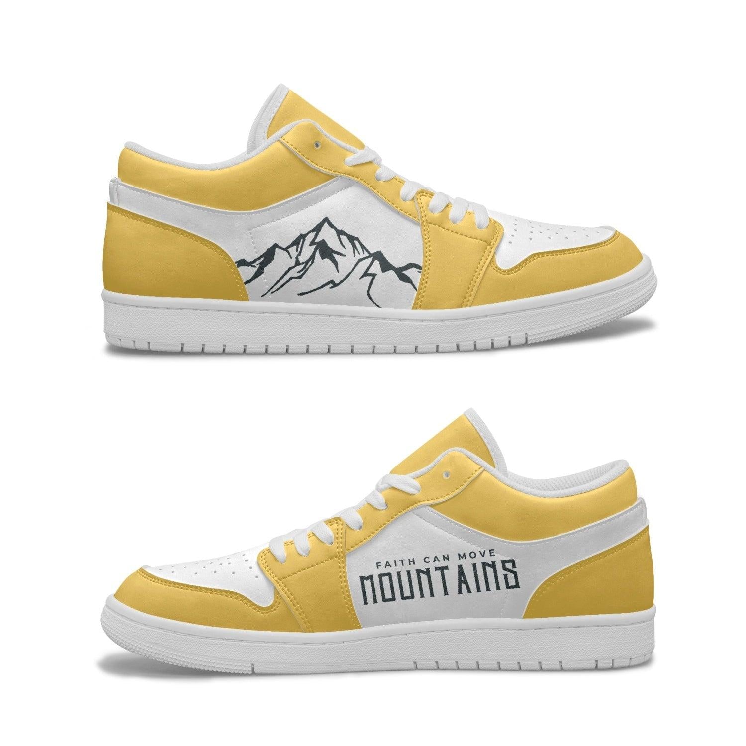 Faith Can Move Mountains - 001 Low Top Sneakers - Christian Outfits