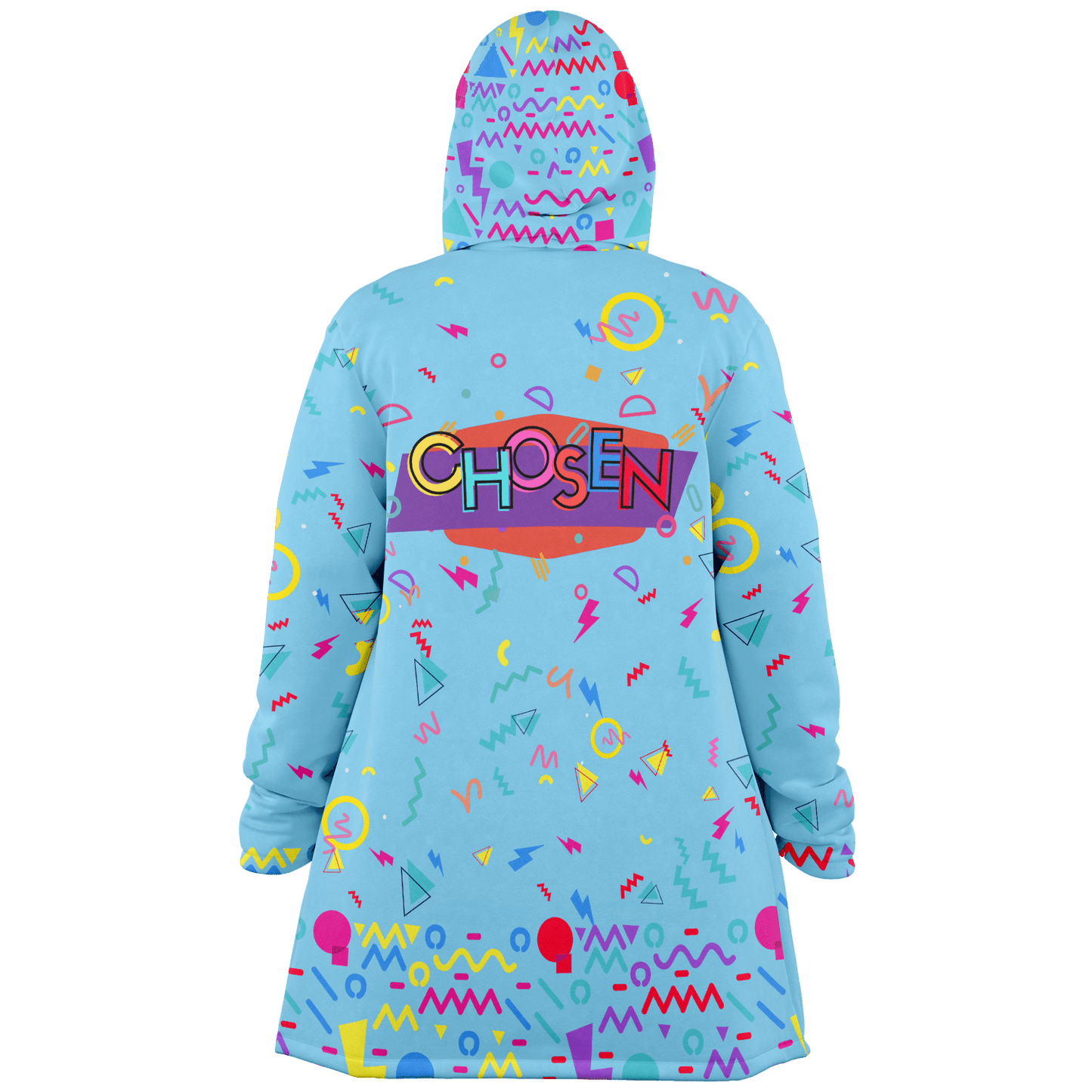 Chosen 90's Edition - Microfleece Hooded Cloak Shawl